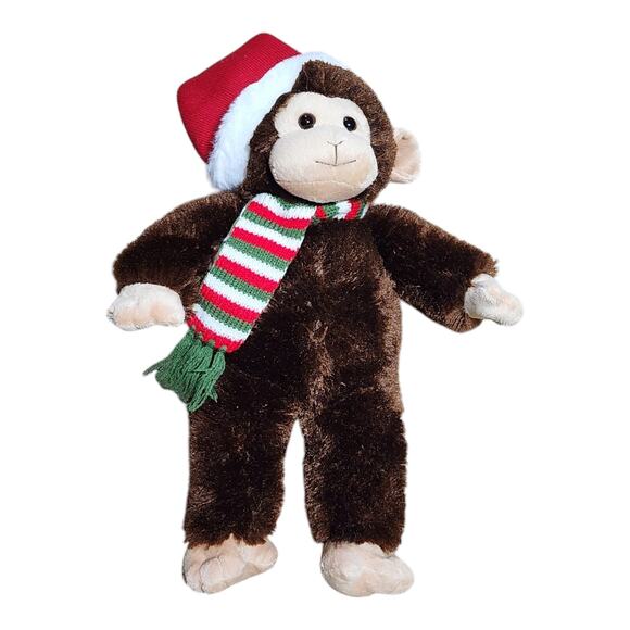 Bearington Christmas Collection Nicky Monkey Plush 15" - Picture 2 of 7